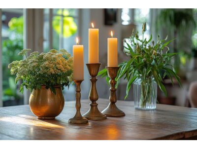 Bougies et bougeoirs