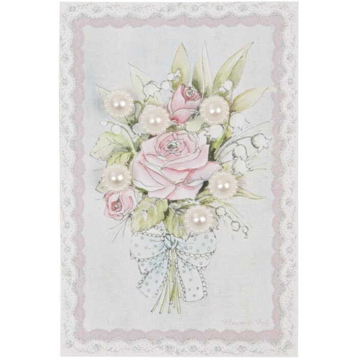 Tarjeta de cuentas FLORES 10x15 cm