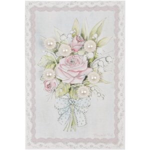 Tarjeta de cuentas FLORES 10x15 cm