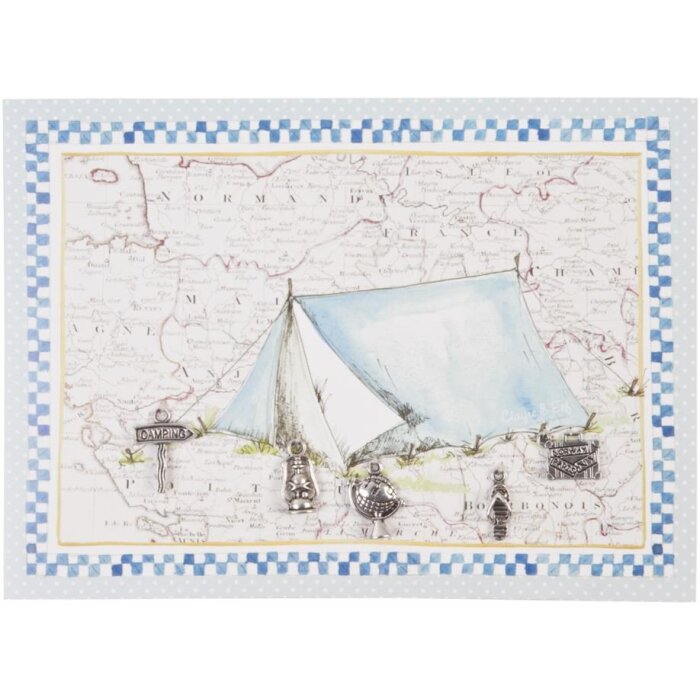 Tarjeta con etiquetas WORLDTRAVELER 18x13 cm
