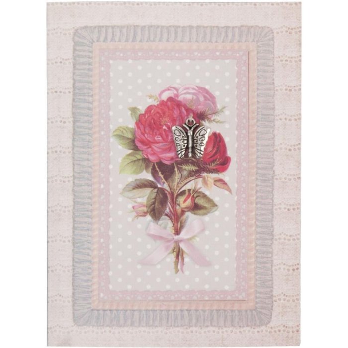 Tarjeta de felicitación Mariposa 10x13,5 cm