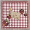 Tarjeta de convalecencia fresas 13,5x13,5 cm alemán