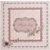 tarjeta de felicitación antigua holandesa 13,5x13,5 cm