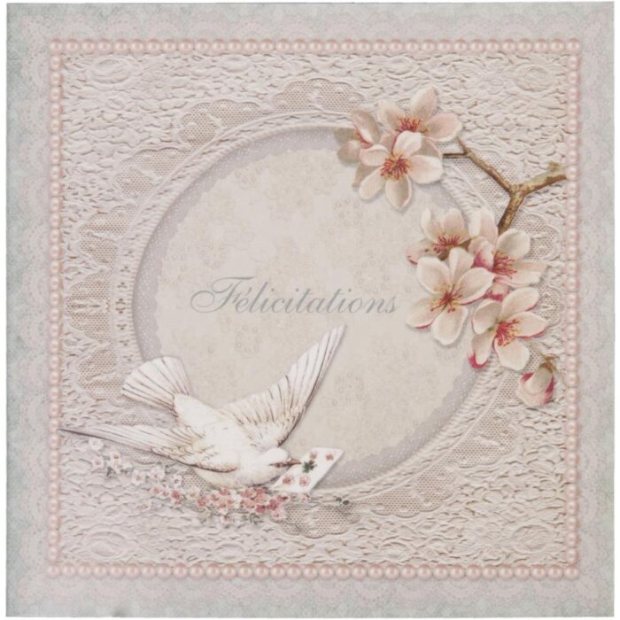 tarjeta de felicitación boda francés