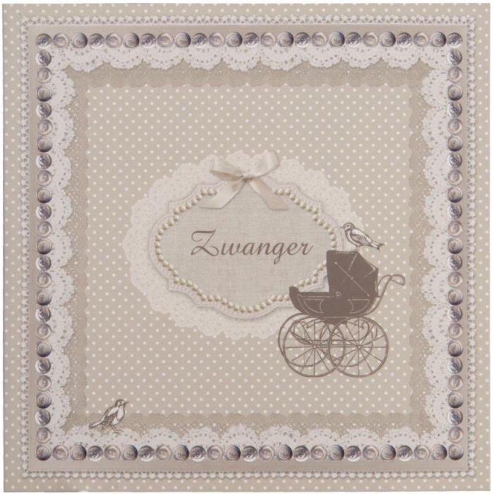 tarjeta de felicitación bebé 13,5x13,5 cm holandesa