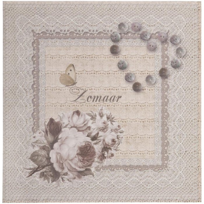 Tarjeta Zomaar nostalgic 13,5x13,5 cm