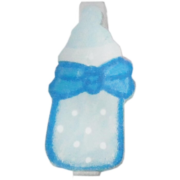 Pinzas para notas BABY BOTTLE 4,5 cm azul