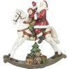 Figurita de Navidad caballo balancín 29x10x30 cm