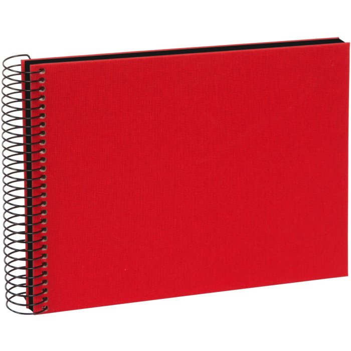 Goldbuch Álbum espiral Bella Vista rojo 25x17 cm 40 páginas negras