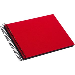 Goldbuch Álbum espiral Bella Vista rojo 25x17 cm 40 páginas negras