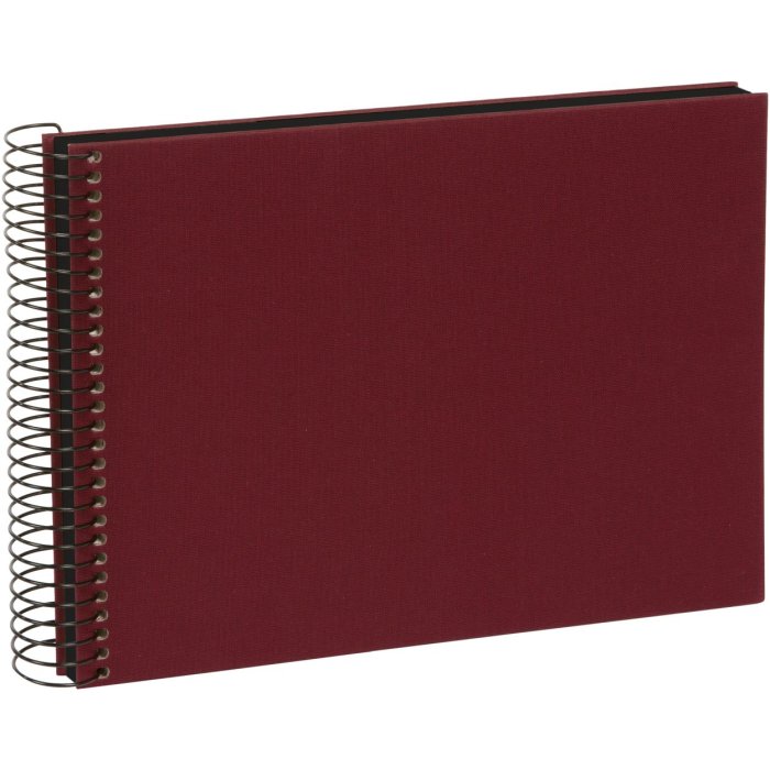 Goldbuch Álbum espiral Bella Vista burdeos 25x17 cm 40 páginas negro