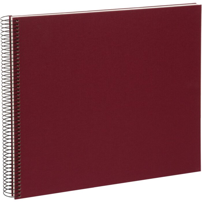Goldbuch Álbum espiral Bella Vista burdeos 35x30 cm 40 páginas blancas