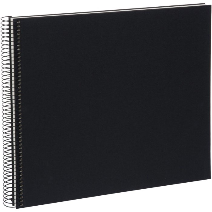 Goldbuch Álbum espiral Bella Vista negro 35x30 cm 40 páginas blancas