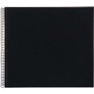 Goldbuch Álbum espiral Bella Vista negro 35x30 cm 40 páginas blancas