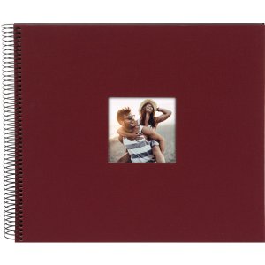 Goldbuch Álbum espiral Bella Vista burdeos 35x30 cm 40 páginas negras