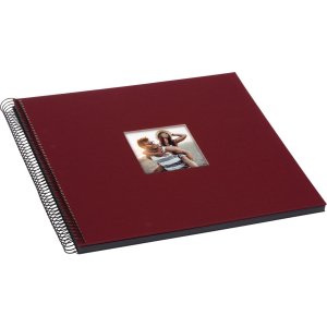 Goldbuch Álbum espiral Bella Vista burdeos 35x30 cm 40 páginas negras