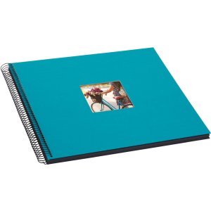 Goldbuch Álbum espiral Bella Vista turquesa 35x30 cm 40 páginas negras
