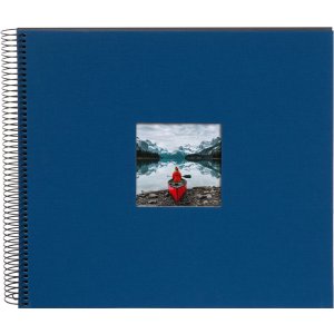 Goldbuch Álbum espiral Bella Vista azul 35x30 cm 40 páginas negras
