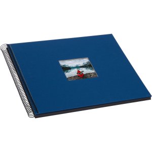 Goldbuch Álbum espiral Bella Vista azul 35x30 cm 40 páginas negras