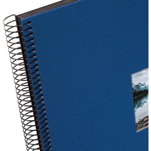Goldbuch Álbum espiral Bella Vista azul 35x30 cm 40 páginas negras