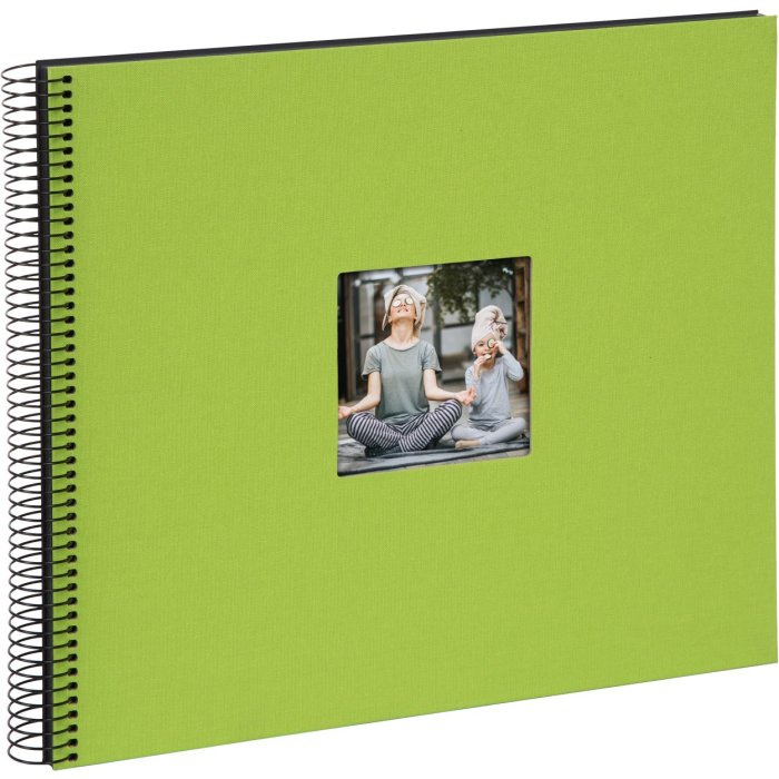 Goldbuch Álbum espiral Bella Vista verde 35x30 cm 40 páginas negras