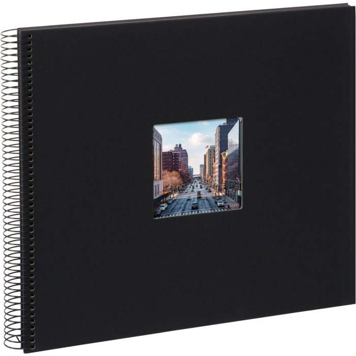 Goldbuch Álbum espiral Bella Vista negro 35x30 cm 40 páginas negras