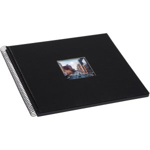 Goldbuch Álbum espiral Bella Vista negro 35x30 cm 40 páginas negras