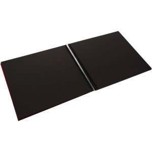 Goldbuch Álbum espiral Bella Vista rojo 35x30 cm 40 páginas negras