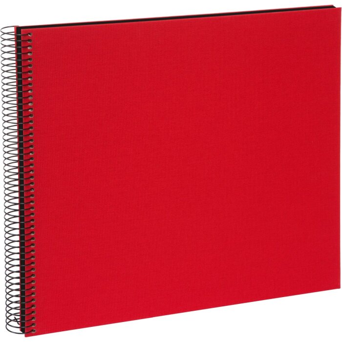 Goldbuch Álbum espiral Bella Vista rojo 35x30 cm 40 páginas negras