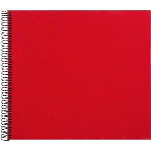 Goldbuch Álbum espiral Bella Vista rojo 35x30 cm 40 páginas negras