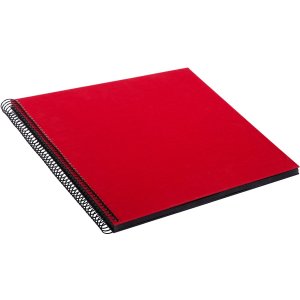 Goldbuch Álbum espiral Bella Vista rojo 35x30 cm 40 páginas negras
