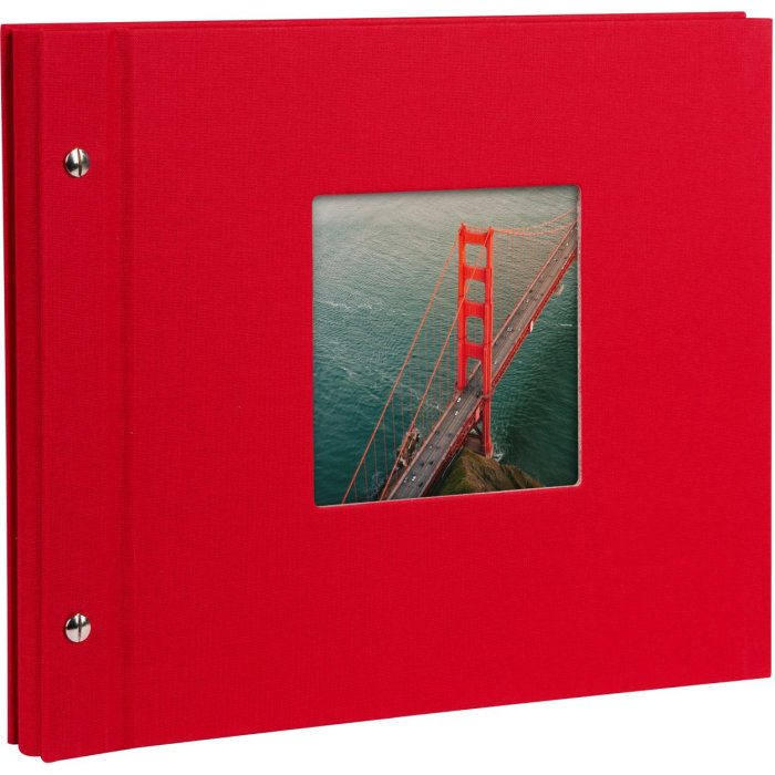 Goldbuch Álbum de rosca Bella Vista rojo 30x25 cm 40 páginas blancas