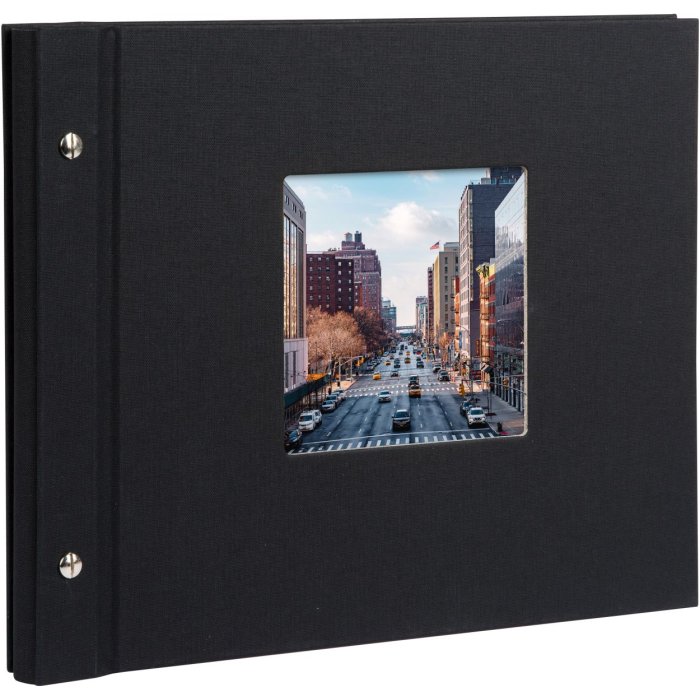 Goldbuch Álbum de rosca Bella Vista negro 30x25 cm 40 páginas blancas