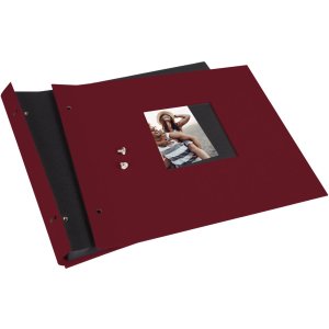 Goldbuch Álbum de rosca Bella Vista burdeos 30x25 cm 40 páginas negras