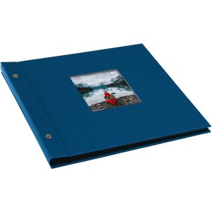 Goldbuch Álbum de rosca Bella Vista azul 30x25 cm 40 páginas negras