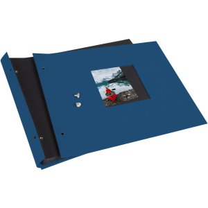 Goldbuch Álbum de rosca Bella Vista azul 30x25 cm 40 páginas negras