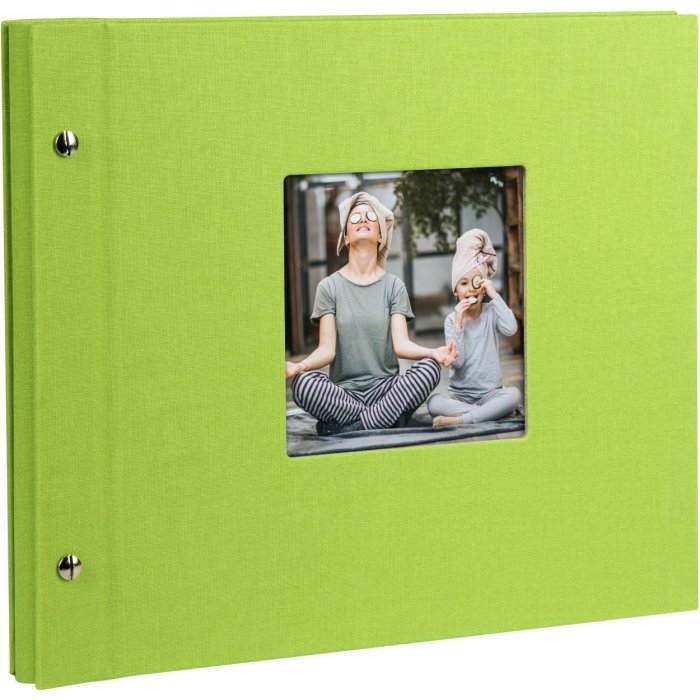 Goldbuch Álbum de rosca Bella Vista verde 30x25 cm 40 páginas negras