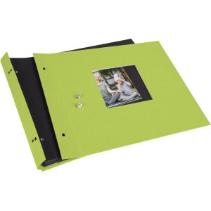 Goldbuch Álbum de rosca Bella Vista verde 30x25 cm 40 páginas negras