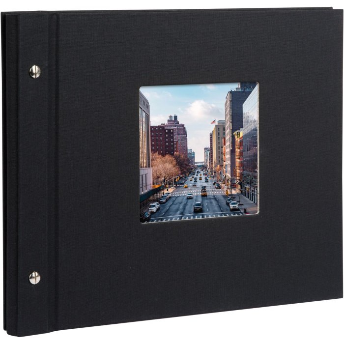 Goldbuch Álbum de rosca Bella Vista negro 30x25 cm 40 páginas negras