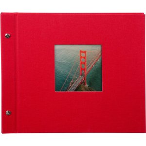 Goldbuch Álbum de tornillos Bella Vista rojo 30x25 cm 40 páginas negras