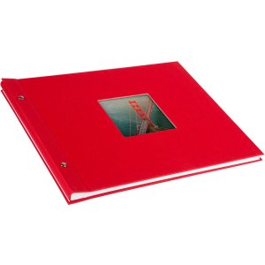Goldbuch Álbum de tornillos Bella Vista rojo 39x31 cm 40 páginas blancas