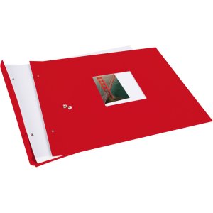 Goldbuch Álbum de tornillos Bella Vista rojo 39x31 cm 40 páginas blancas