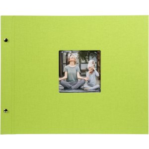 Goldbuch Álbum de rosca Bella Vista verde 39x31 cm 40 páginas blancas