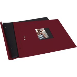 Goldbuch Álbum de rosca Bella Vista burdeos 39x31 cm 40 páginas negras