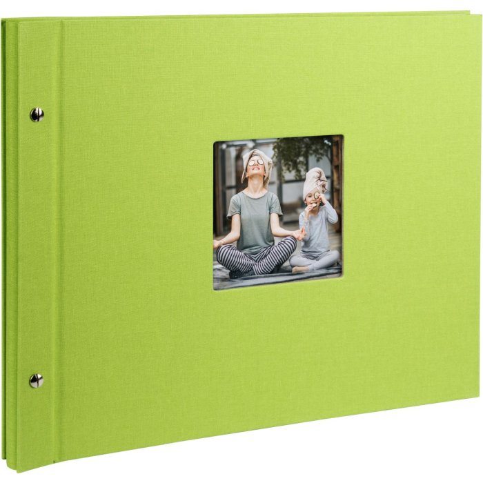Goldbuch Álbum de rosca Bella Vista verde 39x31 cm 40 páginas negras