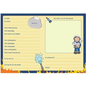 Goldbuch Libro Amigos Kindergarten Frido Bombero 15x21 cm 72 páginas