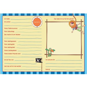 Goldbook Libro de Amigos Jardín de Infancia SAMMY SAMOA 15x21 cm 72 páginas