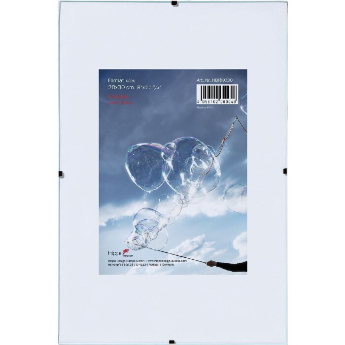 Marco clip HNFD 30x45 cm cristal normal