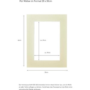 Nielsen Ready-Made Passepartout 30x40 cm para 20x30 cm whitethorn