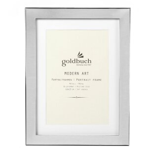 Goldbuch Marco de Foto de Metal Arte Moderno 10x15 cm plata